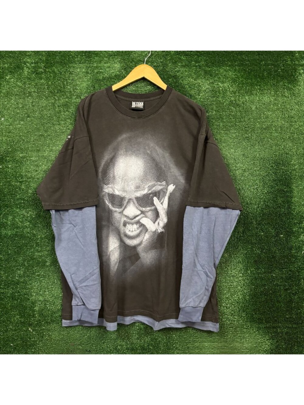 Rihanna 2005 20th Anniversary R20 Oversized Layered LS Shirt Size 2XL